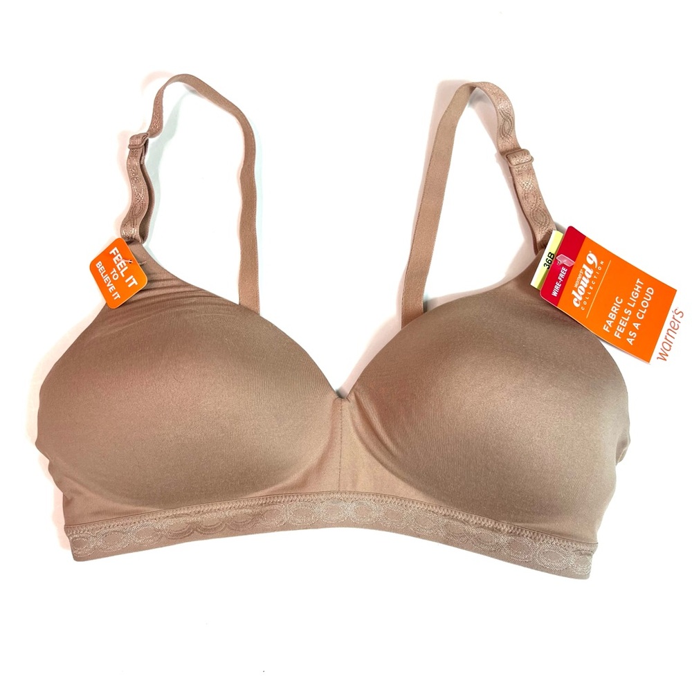 NWT Warners® Cloud 9® Super Soft Wireless Lightly Lined Comfort Bra Size 36B - Picture 3 of 12